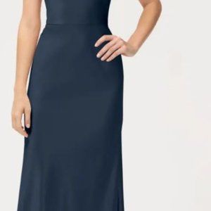 Jenny Yoo "Lena" Satin Bridesmaid Dress- French Blue- Size 14
